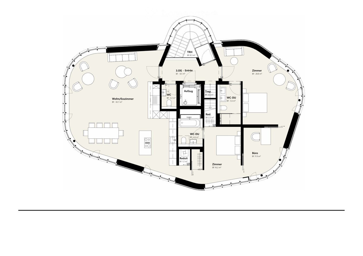 Das Besondere: Aussergewöhnliche Luxuswohnung mit privatem Liftzugang und exklusiver Dachterrasse -  Bild 4