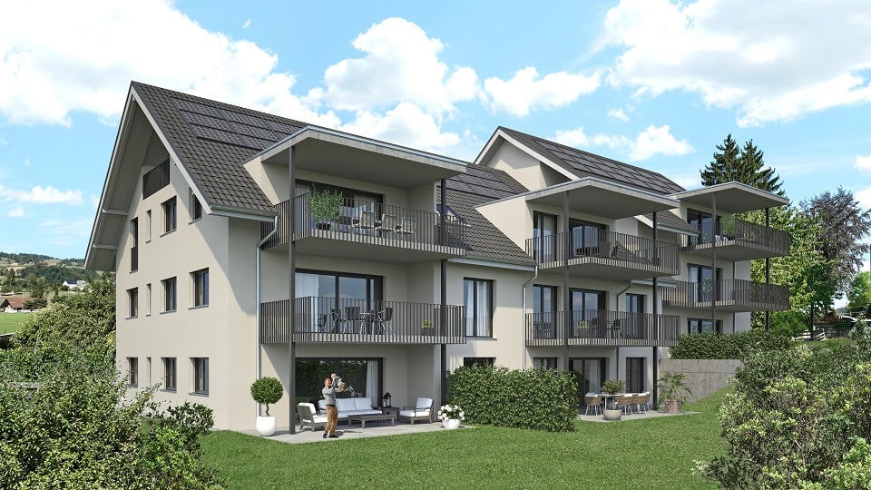 4.5-Zimmerwohnung 1. OG mit sonnigem Balkon im Rodacher - Bild 1