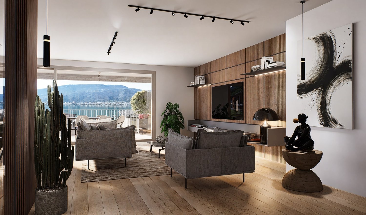 SPLENDIDO 3.5 LOCALI IN COSTRUZIONE CON GIARDINO A CAPOLAGO -  Bild 1