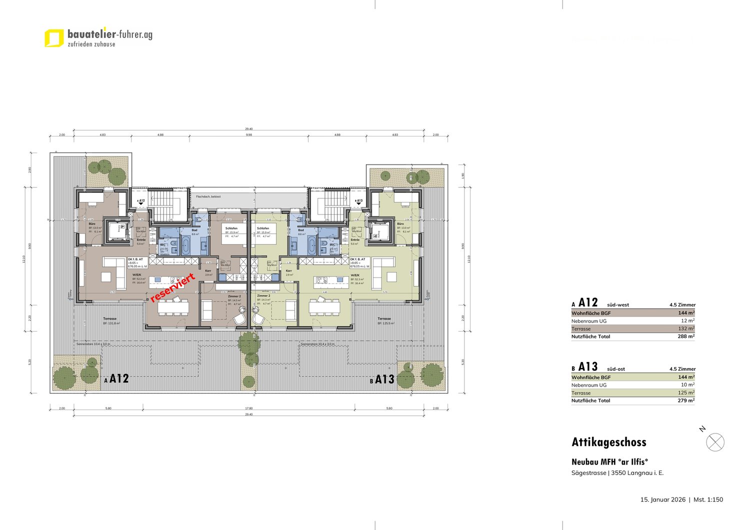 Exklusive Attikawohnung mit riesiger Terrasse; - diräkt *ar Ilfis* ... - Bild 2
