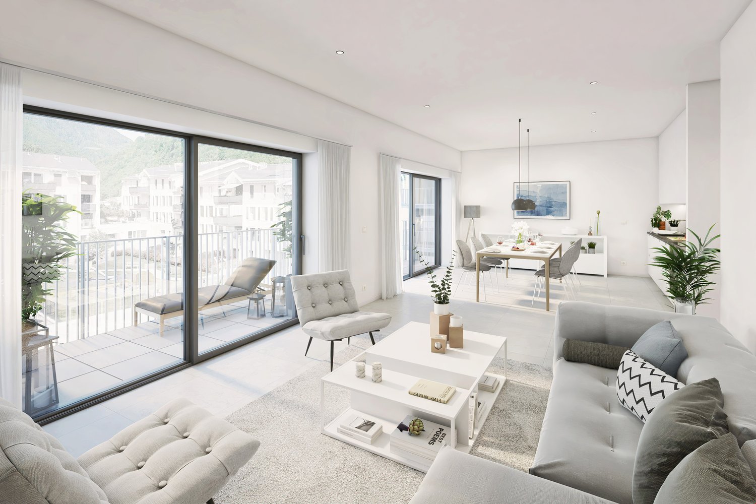 Vouvry - Appartement de 4.5 pièces - Résidence le Bourg - Lot B2.13 -  Bild 1