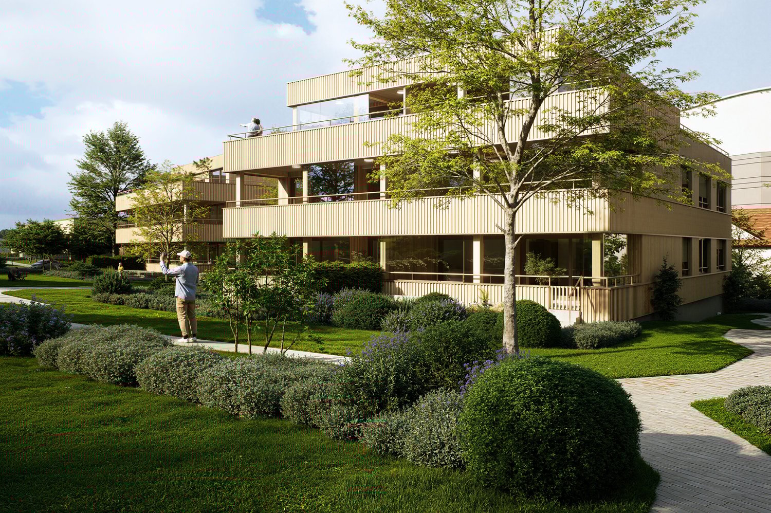 Wohnen im Park - Fünf luxuriöse Eigentumswohnungen in Goldach -  Bild 3