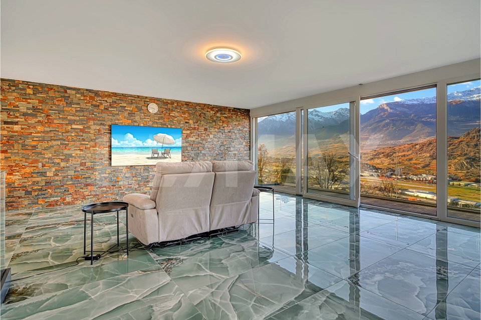 Maison neuve avec vue panoramique dans les hauteurs de Sion - Bild 2