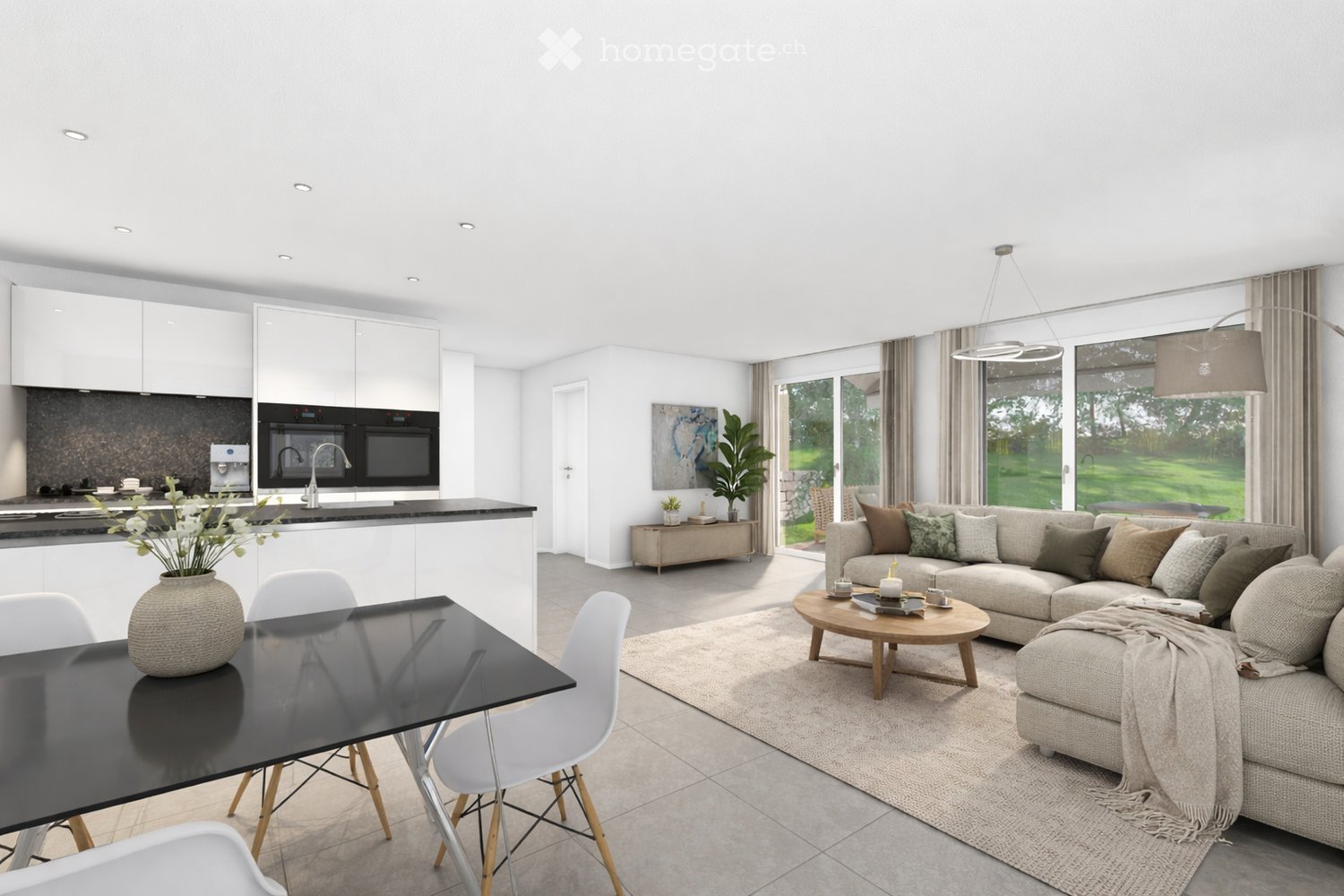 Modernes 5.5-Zimmer-Doppeleinfamilienhaus in Gurmels -  Bild 2