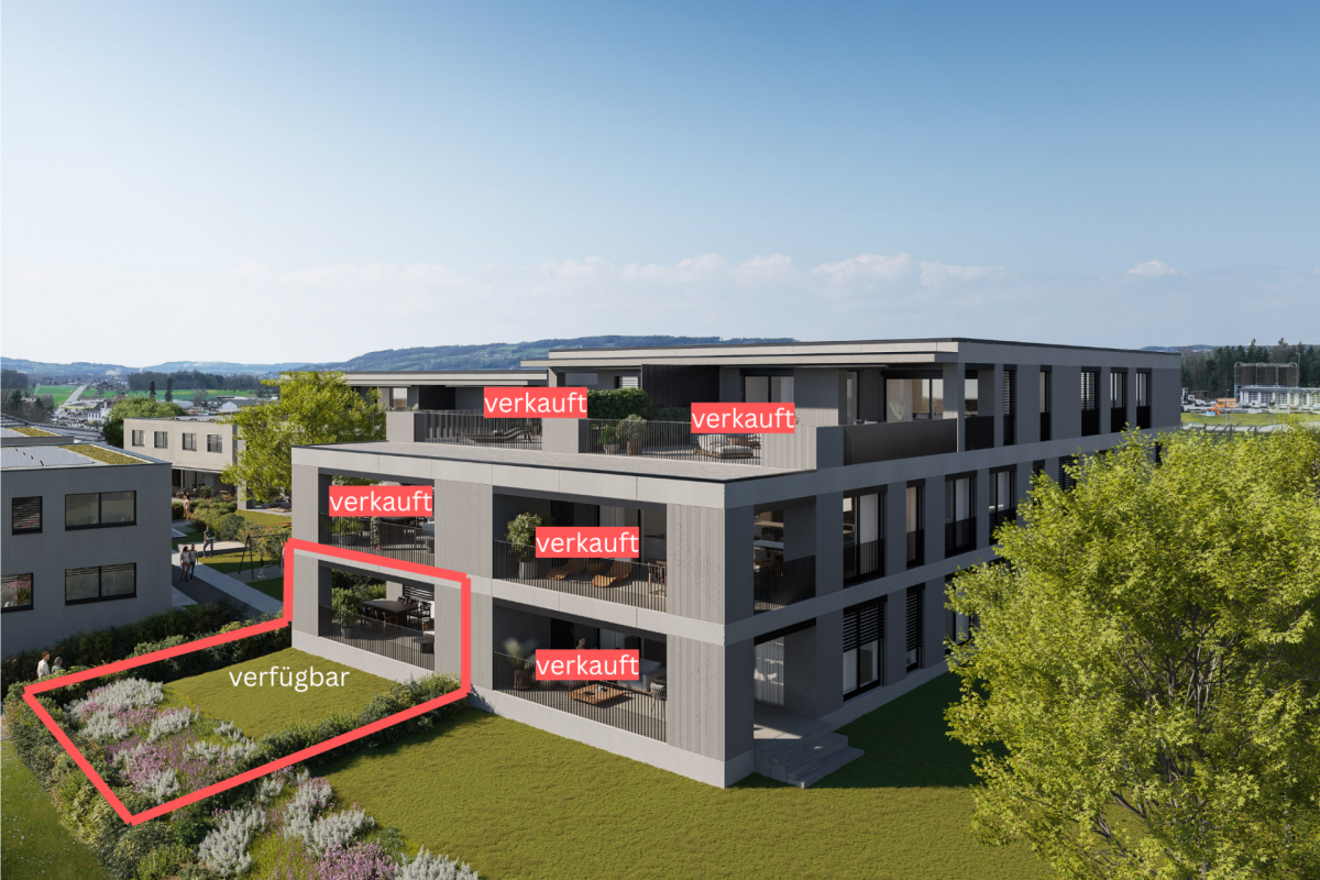 LETZTE CHANCE - Gartenwohnung mit gedecktem Sitzplatz und riesiger Grünfläche - Bild 1