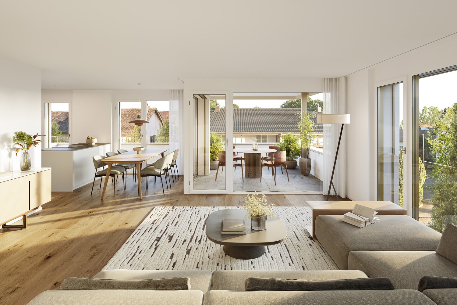 Neues Wohneigentum an der Grenze zu Aarau - Innenvisualisierung