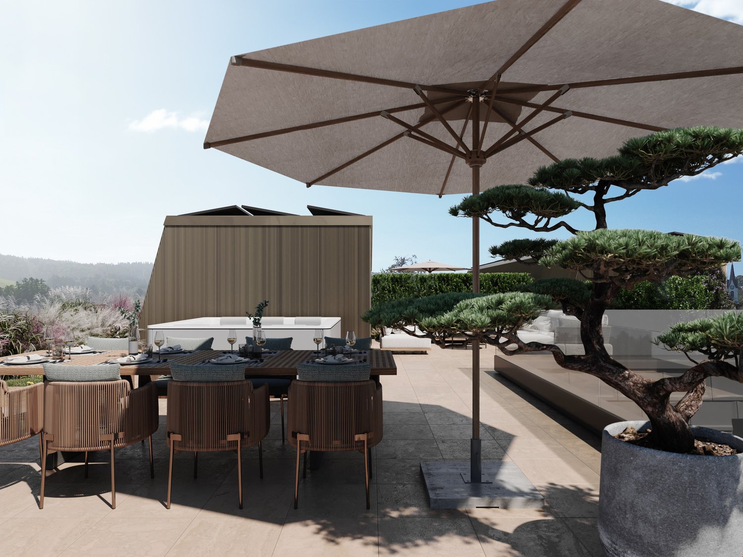 letzte Wohnung im «B27» - «B27» Attikaterrasse 3.C