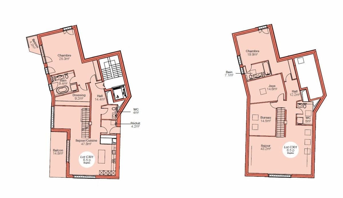 Attique duplex neuf 6.5 pièces, grands espaces et vue imprenable sur le lac Léman -  Bild 6