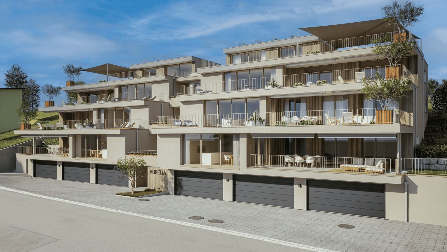 Neubauprojekt AURELIA Erlinsbach AG – 4.5 Zimmer Loggiawohnung B.01 -  Bild 1