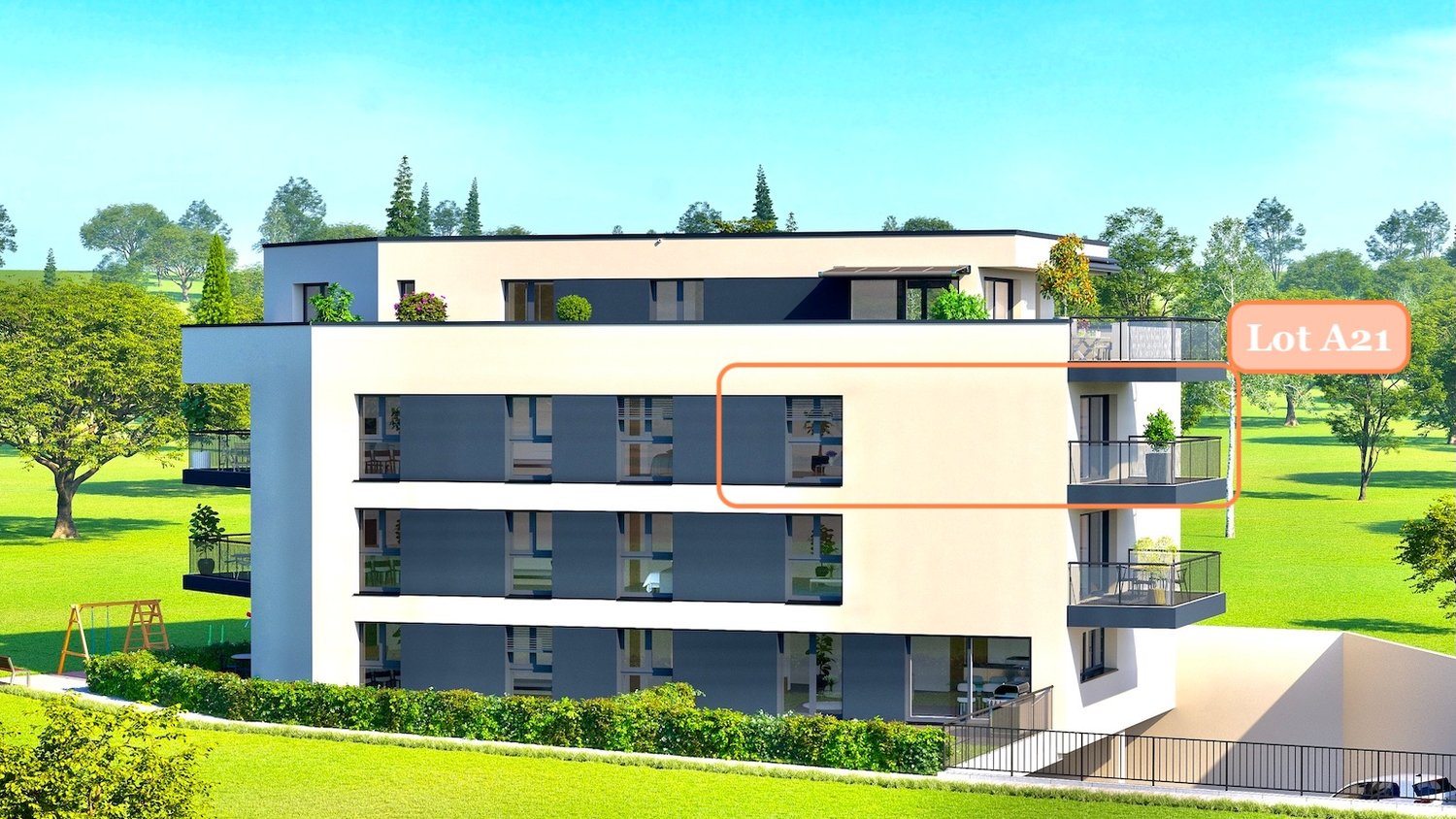 Magnifique Appartement de 4,5 pièces avec 2 places de parc à Attalens (A21) -  Bild 1