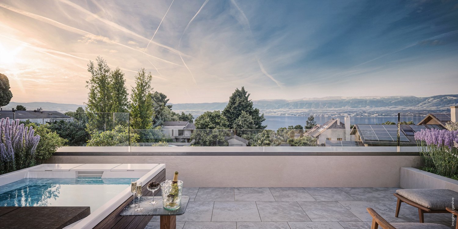 Appartement triplex ELISA -  L'élégance, la lumière et la vue sur le Léman. - Bild 1
