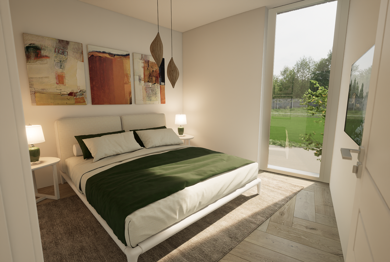 Villas contemporaine à Meyrin - Chambre