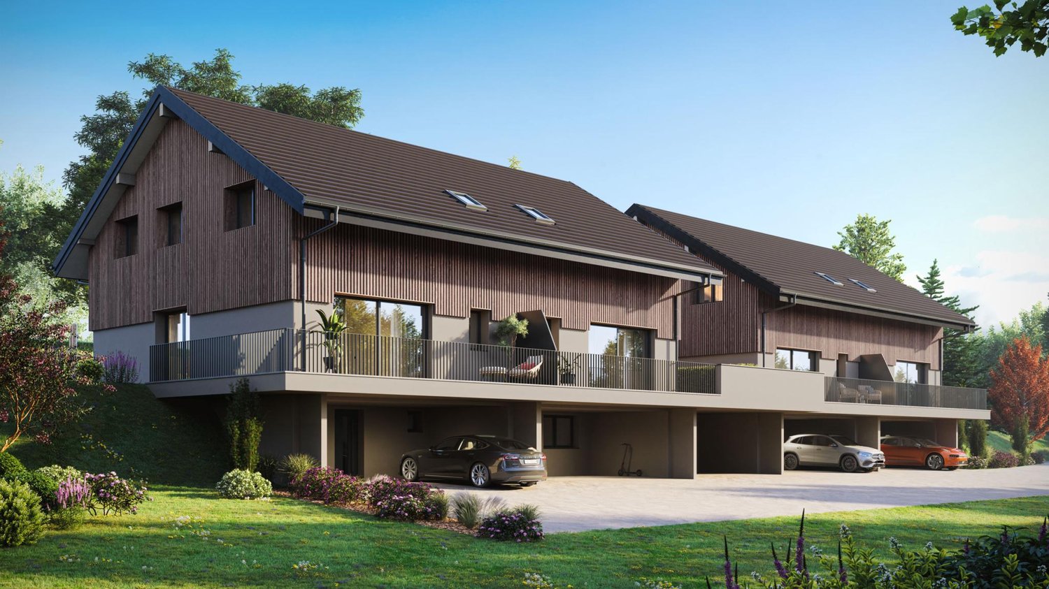 "Aurora" - Magnifiques villas mitoyennes de 6 pièces avec jardin -  Bild 1