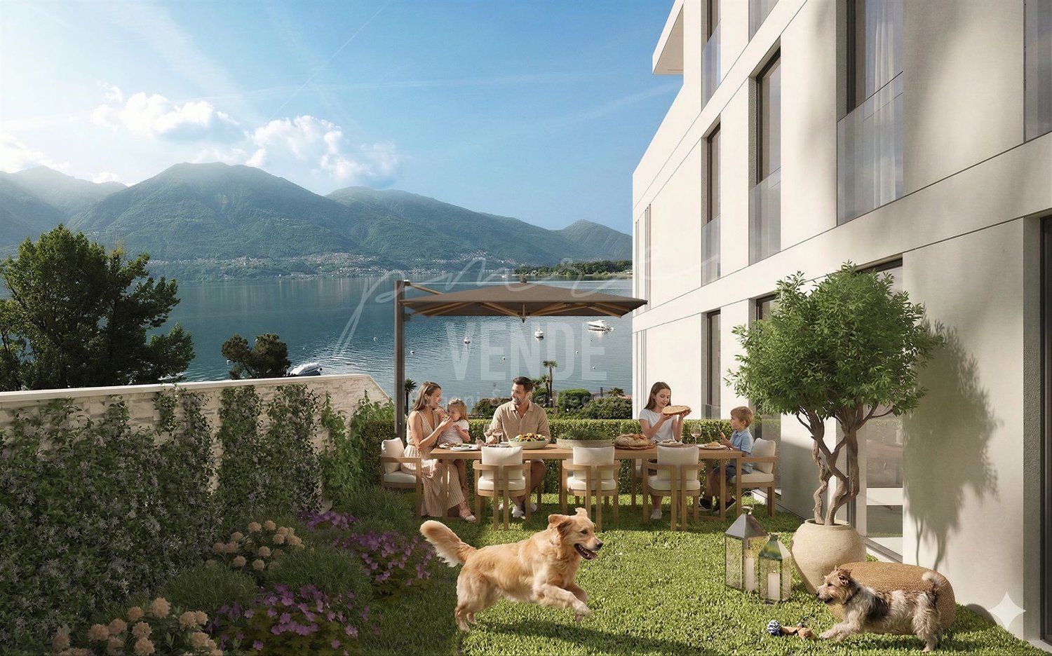 MINUSIO | 4.5-Zimmer Gartenwohnung mit Seesicht | Privacy und Exclusivität am Lago Maggiore - Bild 1