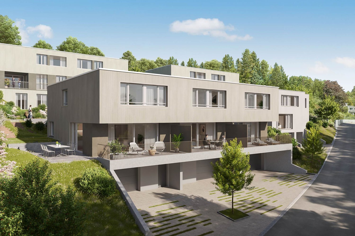 Ihr neues Zuhause in der Überbauung Sonnhalde - Visualisierung