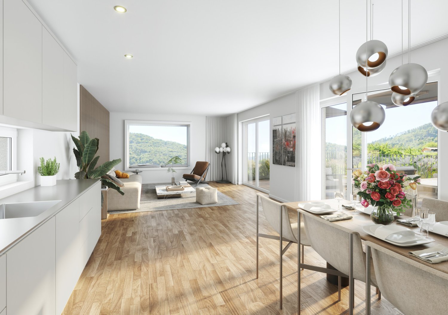 HELL UND MODERN AUF ZWEI GESCHOSSE UND MIT GROSSER TERRASSE WOHNEN / WOHNUNG BS7 -  Bild 3