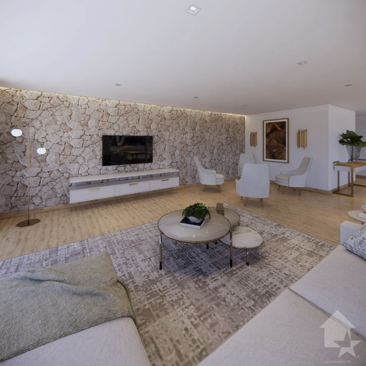 Attique de 4.5 pièces très bien situé avec balcon et terrasse -  Bild 2