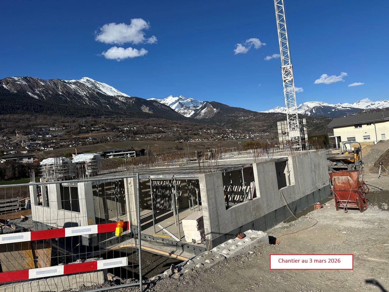 Nouvelle résidence "Lentine" - Chantier au 3 mars 2026