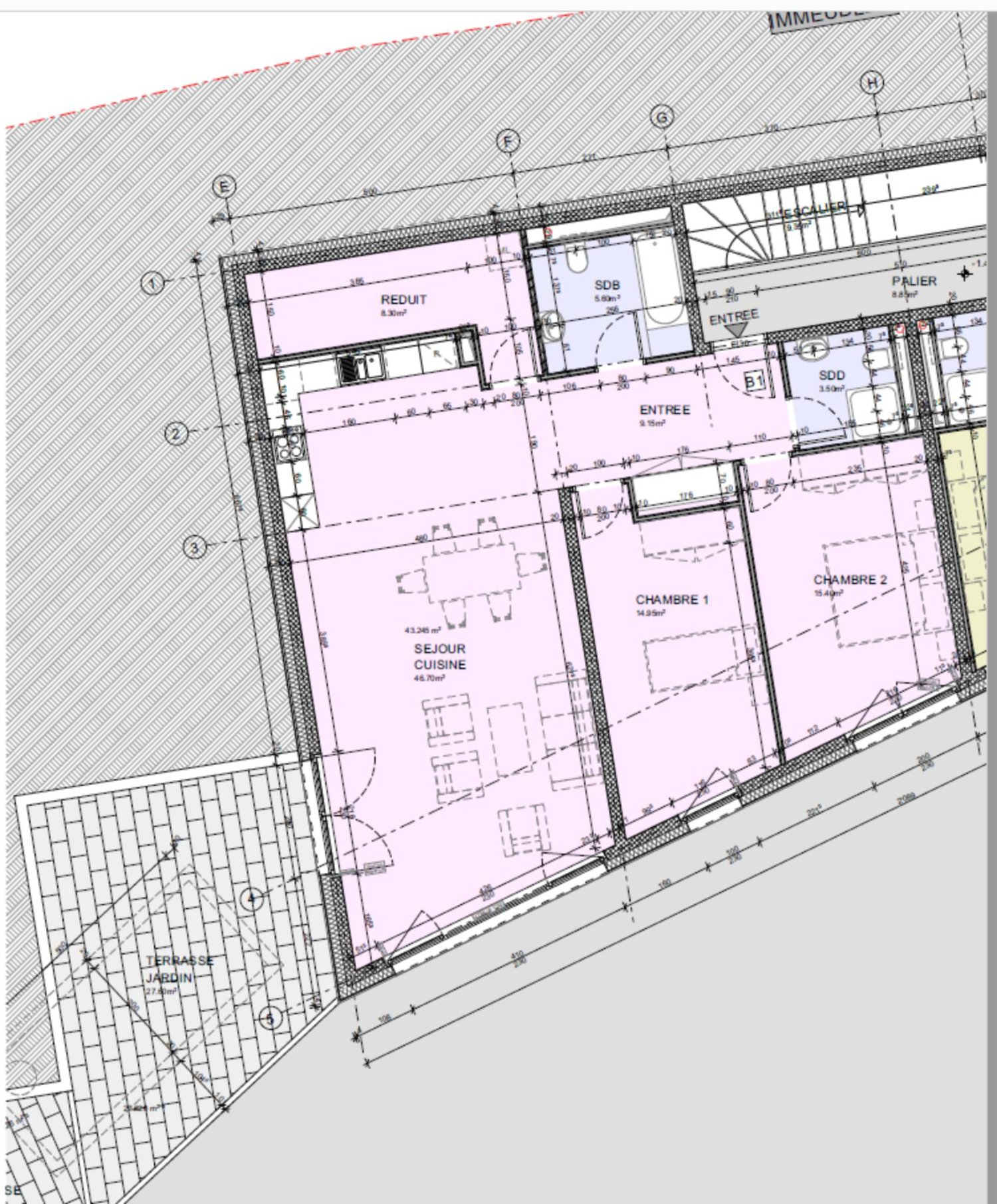 Appartement de 116 m² avec terrasse de 27 m² - Bild 2