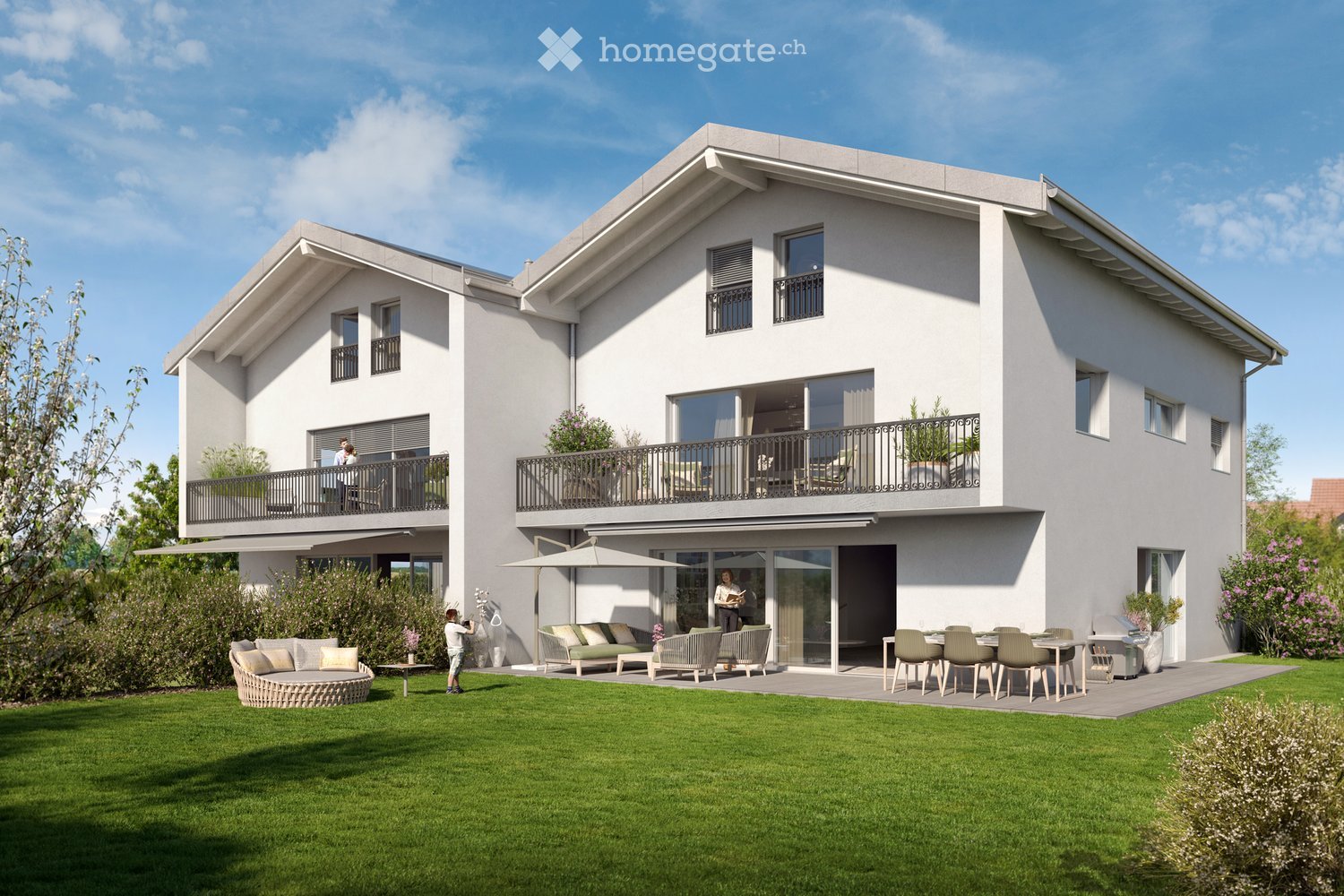 Villa jumelle de 7.5 pièces à Cottens - Bild 1