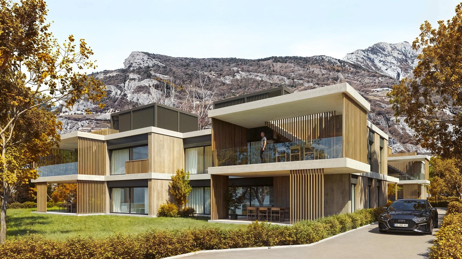 Rez-de-chaussée 5,5 pces avec grande terrasse et spacieux jardin - Appartement terrasse, 5.5 pièces, 153.00 m2