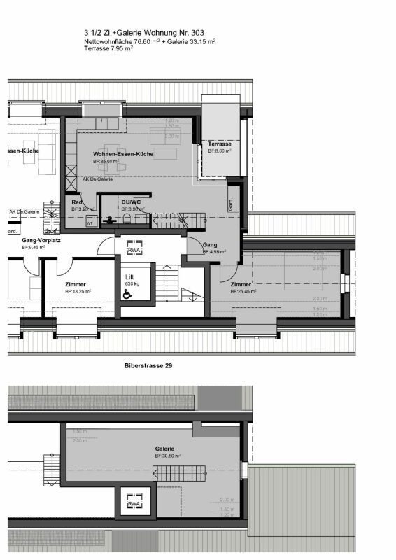 privater Rückzugsort «Am Palmenweg»: Eigentumswohnungen mit Balkon, Terrasse oder Garten - Dachgeschosswohnung mit viel Platz und Lift