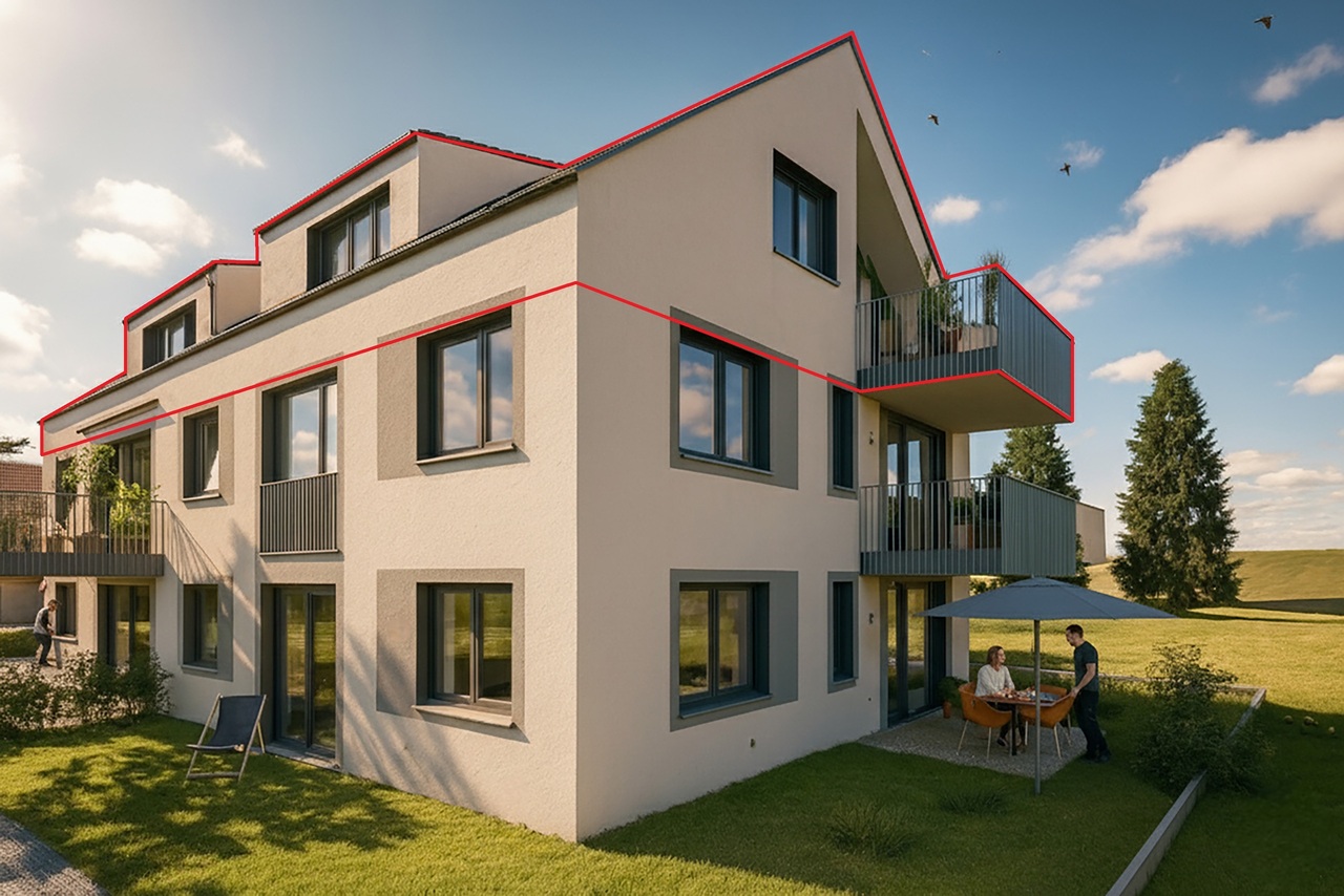 Neubauprojekt Bündtenstrasse mit fünf Wohnungen (Wohnung 5) - Visualisierung