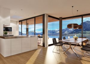 Küche Innenraum Visualisierung
