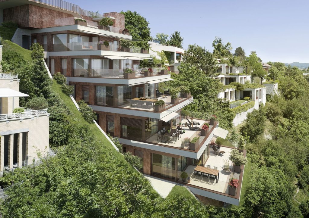 Moderne Terrassenhäuser mit atemberaubender Sicht - 6095_Hoehenweg_Untersiggenthal_Aussen_K06_190620-min