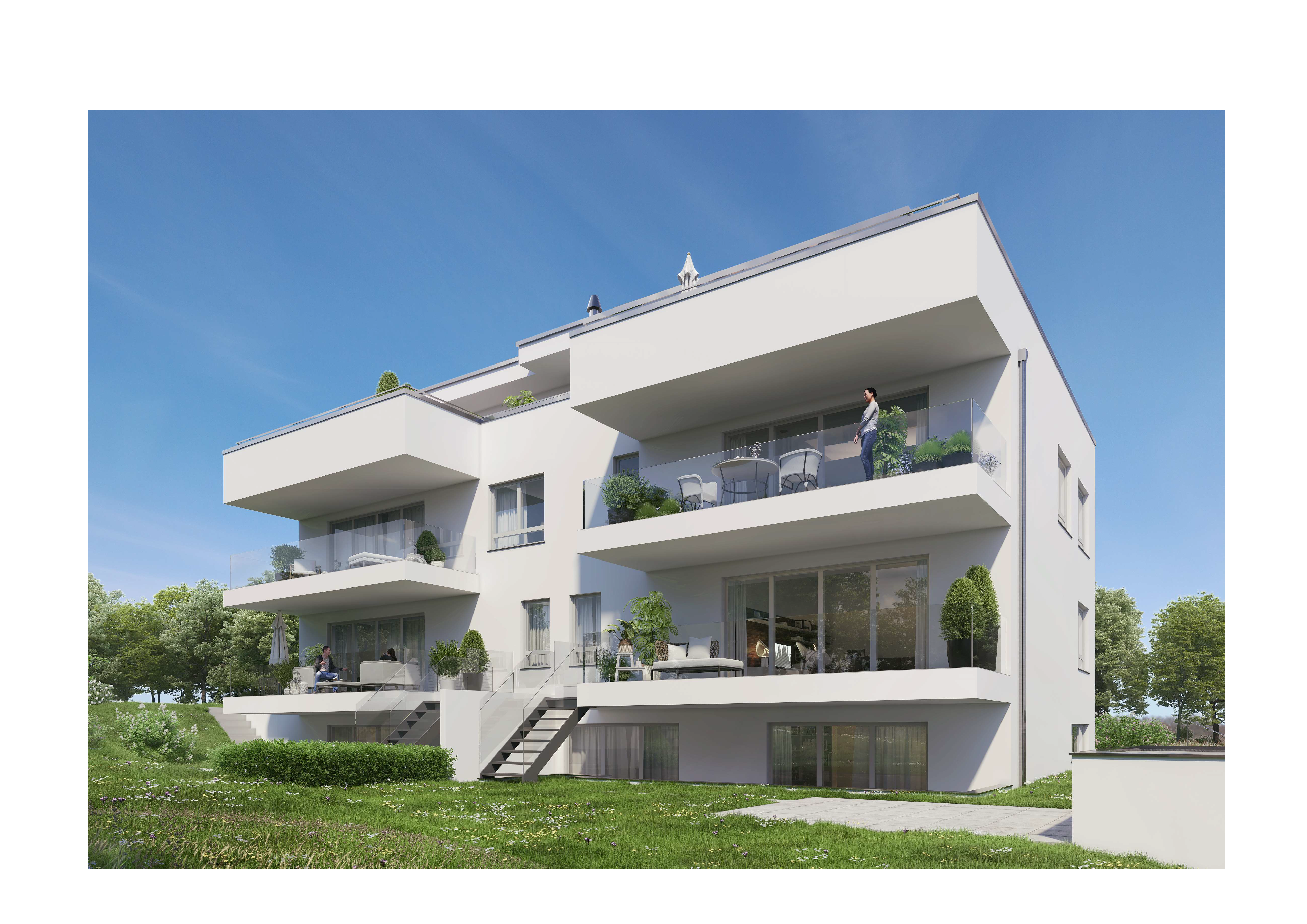 Neubau 5.5-Zimmer-Wohnung - Gartenbereich