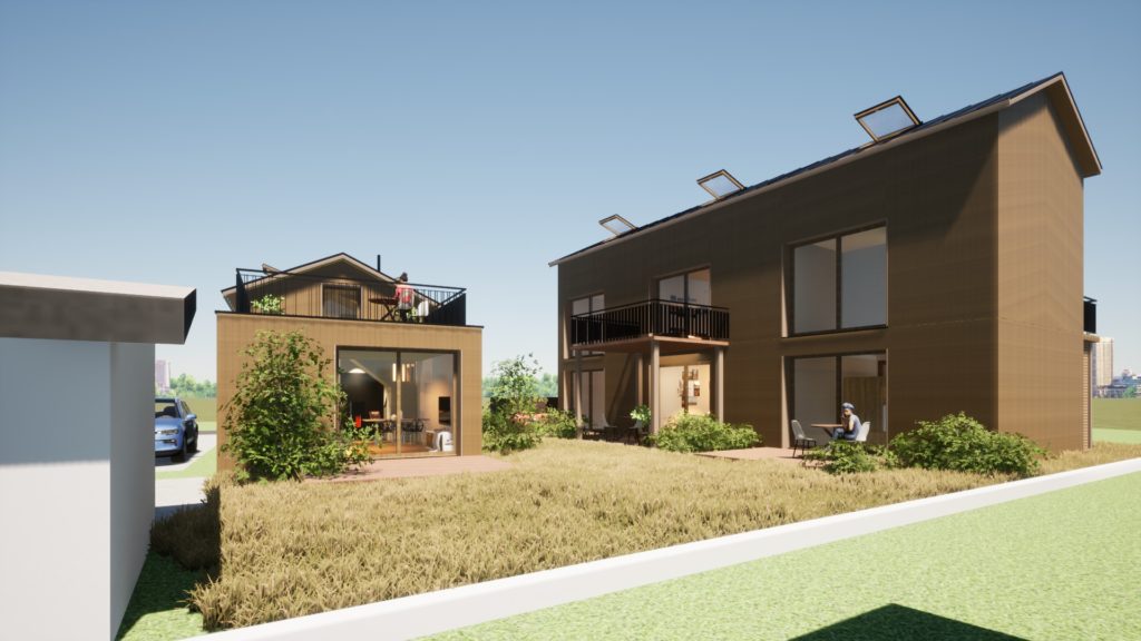 ModularGreen – Neues kosteneffizientes Wohnkonzept - Gesamt - Innenhof Süd