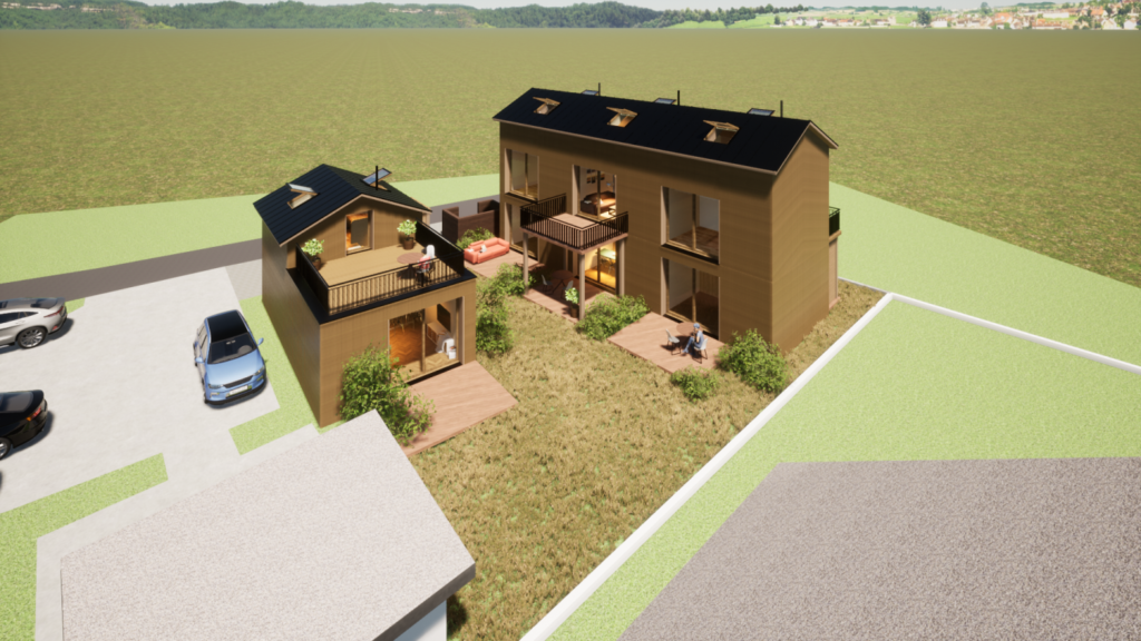 ModularGreen – Neues kosteneffizientes Wohnkonzept - Gesamt - Vogelblick
