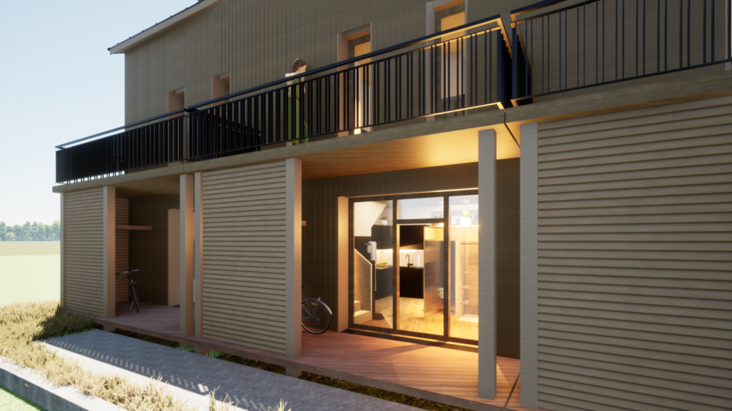 ModularGreen – Neues kosteneffizientes Wohnkonzept - Haus ABC - Eingang