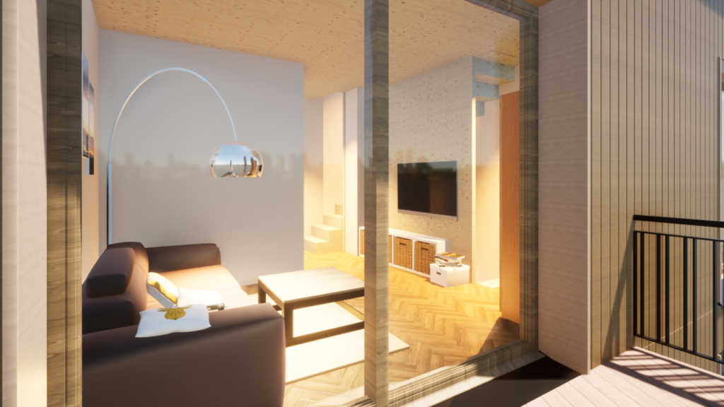 ModularGreen – Neues kosteneffizientes Wohnkonzept - Haus ABC - Wohnzimmer OG