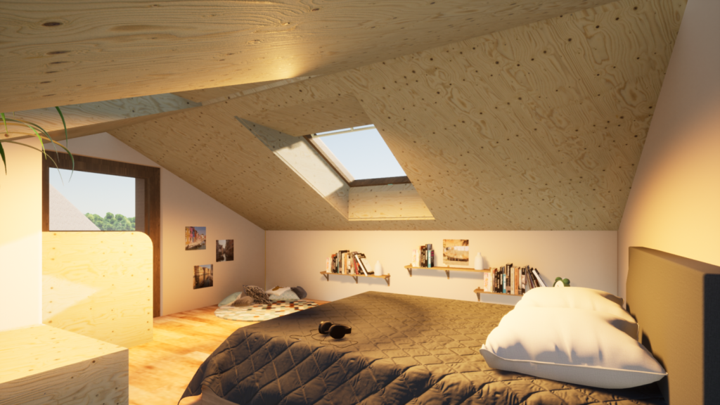 ModularGreen – Neues kosteneffizientes Wohnkonzept - Haus D - Schlafen