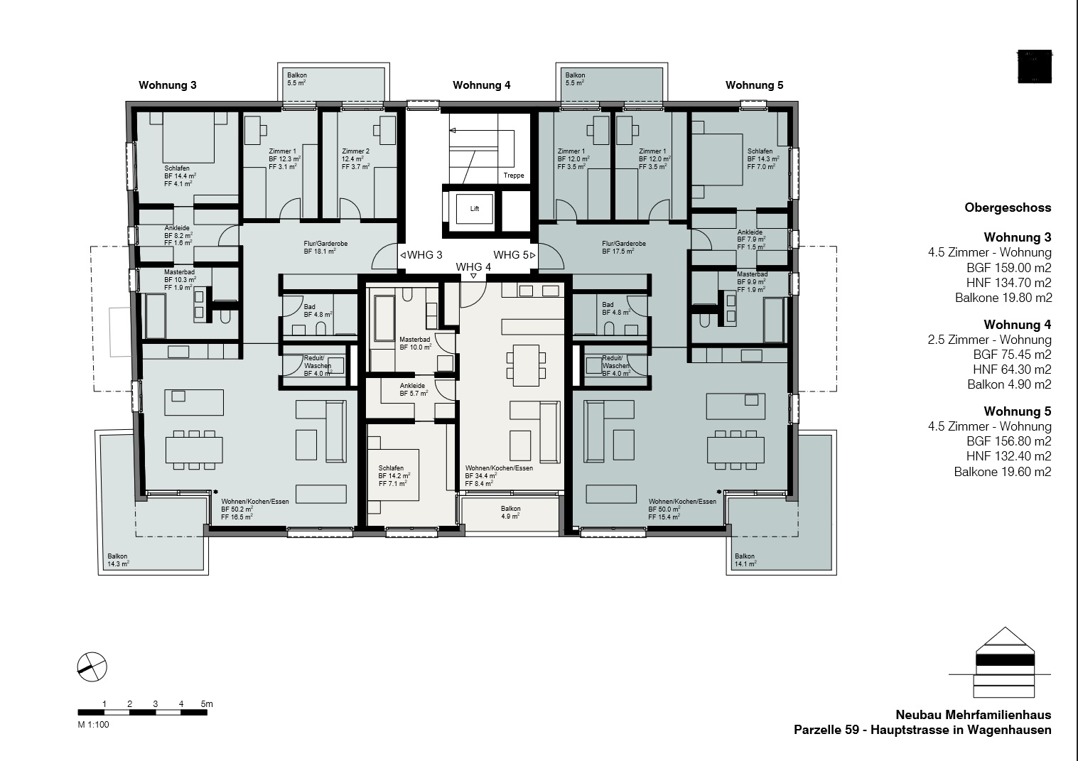 Neubau 4.5 Zimmer-Wohnung 1. OG - 1. OG
