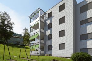Visualisierung-Balkonerweiterung-Mehrfamilienhaus