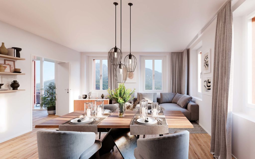 Scuol: Neubau -  22 exclusive Eigentums-Wohnungen - 2 WHG Wohnen Essen