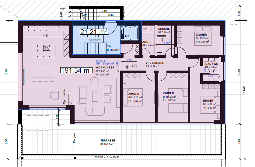 moderne 5.5 Zimmer-Wohnung mit Aussicht - Bild 1