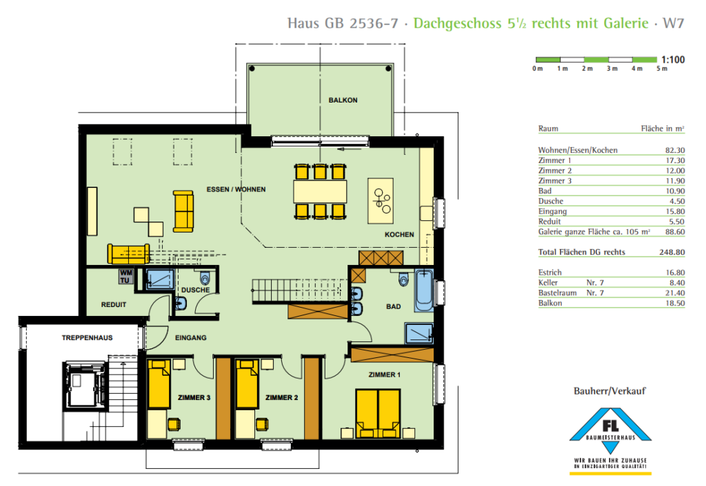 helle 4.5 Zimmer-Dachwohnung - Bützberg, Zürcherstrasse 3, 5.5 DachW.