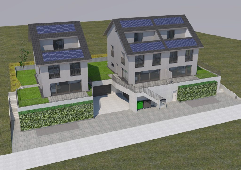Projektankündigung 2 DEFH und 1 EFH in Dielsdorf - Visu2
