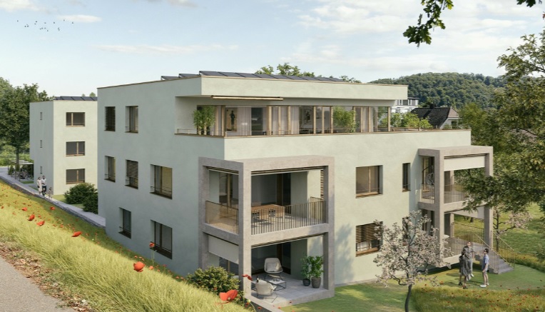 gemütliche 2.5 Zimmer-Gartenwohnung - Münchenstein Loogstrasse 4. Seitenansicht