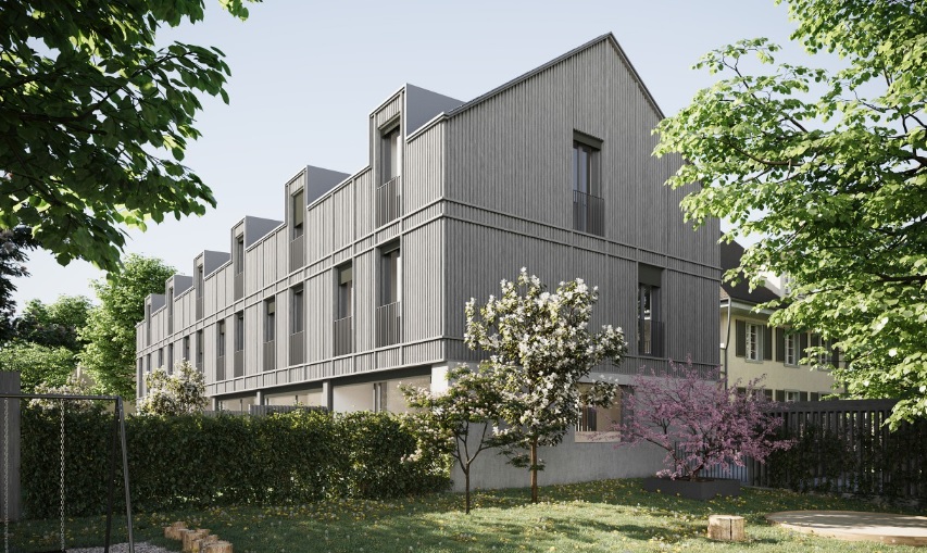 Neubau von 8 Reihen-/Doppeleinfamilienhäusern - Bern, Statthalterstrasse 44, 44a Reihenhaus
