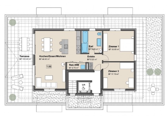 attraktive 3.5 Zimmer-Attikawohnung - Bild 2