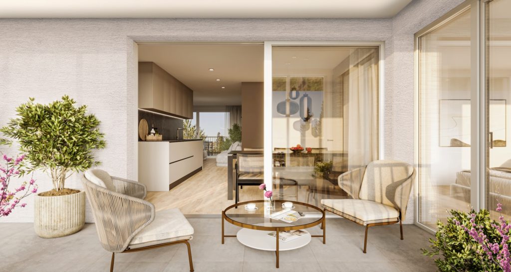 Moderner Neubau im Dorfkern von Seuzach - Innenansicht WHG 201