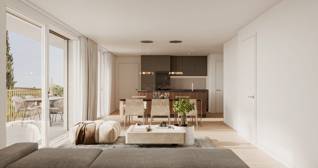Moderner Neubau im Dorfkern von Seuzach - Innenansicht WHG 202