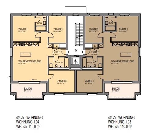 helle 4.5 Zimmer-Wohnung - Bild 3