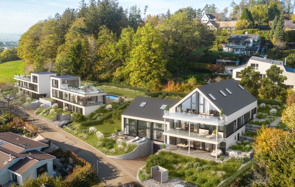 Neubau 3 luxuriöse Villen - Zumikon, Haldenstrasse 5a-5c.jpg 2
