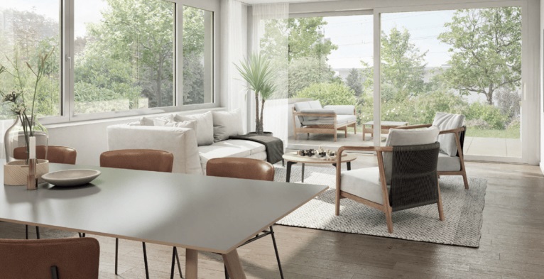 geräumige 4.5 Zimmer-Gartenwohnung - Meilen, Heerenstrasse 20,.Gartenwohnung