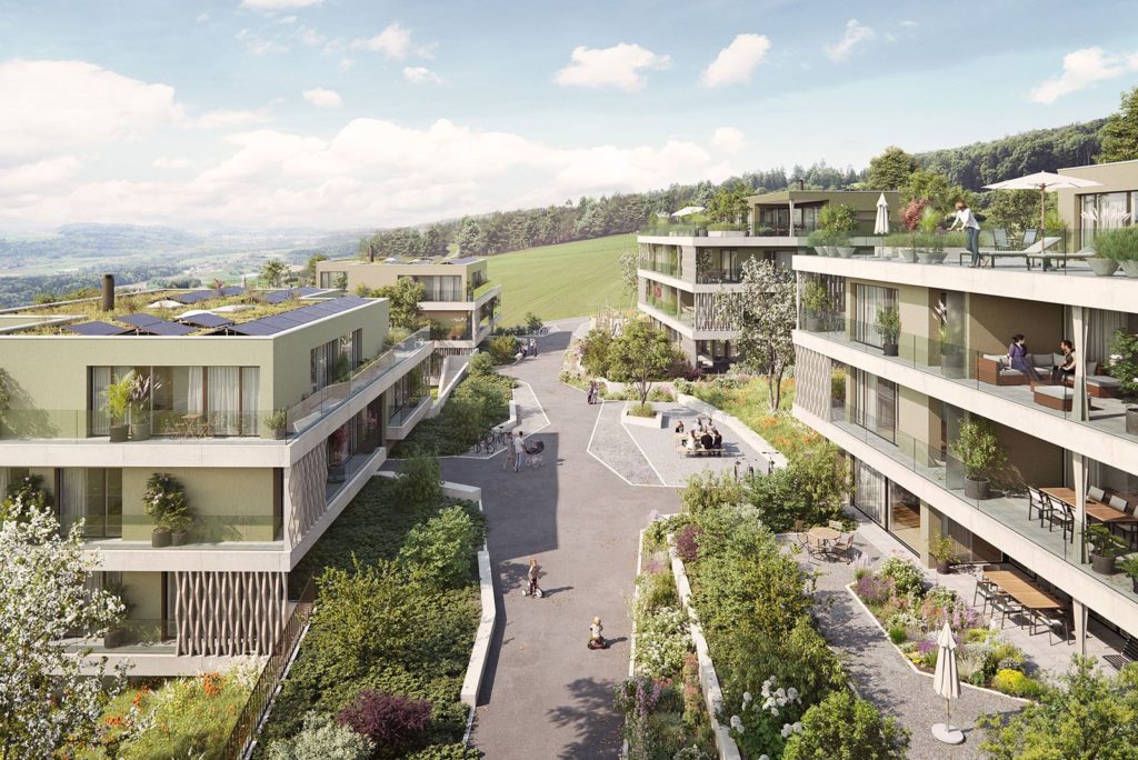 Schlossberg - 5.5-Zimmer-Attikawohnung in Bellikon - Aussen
